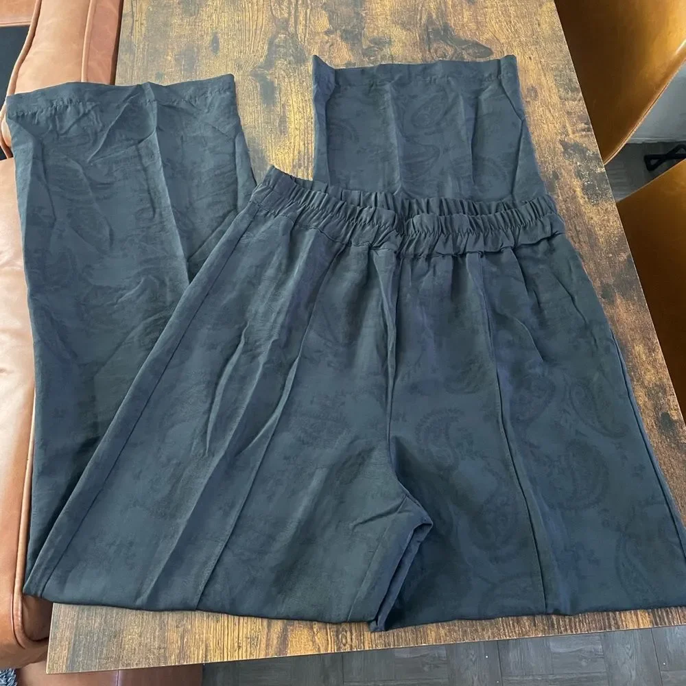 Sold on D🎉Zara wide leg zara paperbag waist pants - Picture 1 of 11